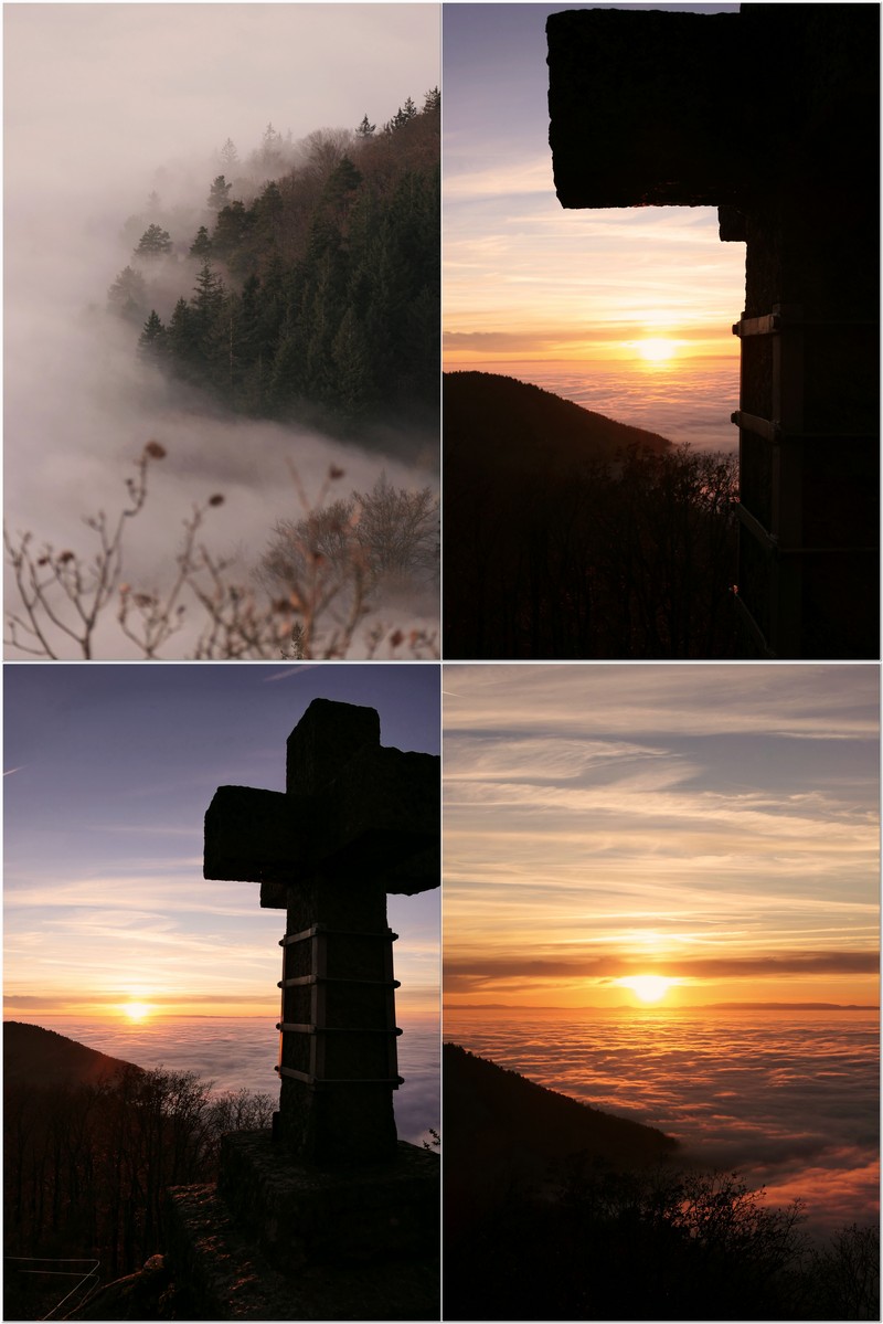 Sonnenuntergang über dem Nebelmeer