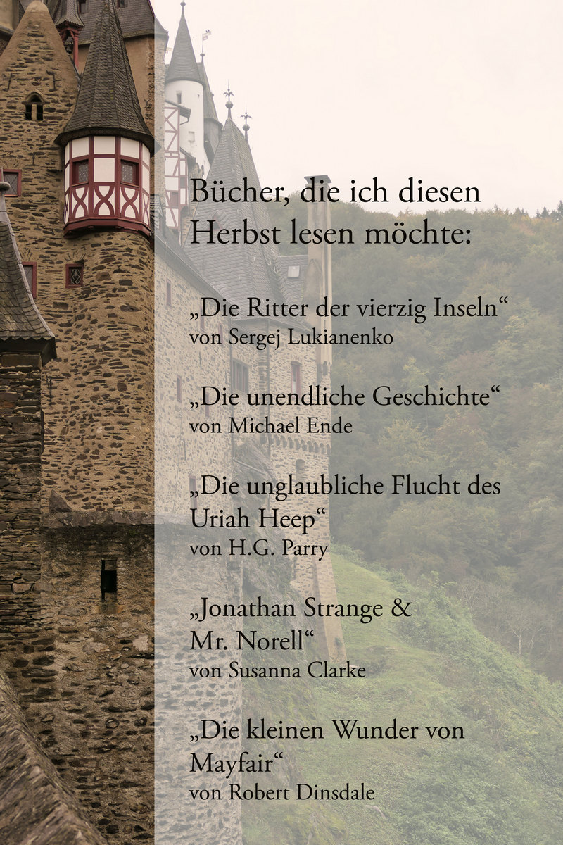 Bücher für den Herbst - meine Leseliste